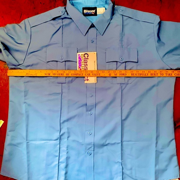 3/$40 Blauer Class Act Uniform Shirt Military First Responder EMT Rayon Stretch - Picture 2 of 5